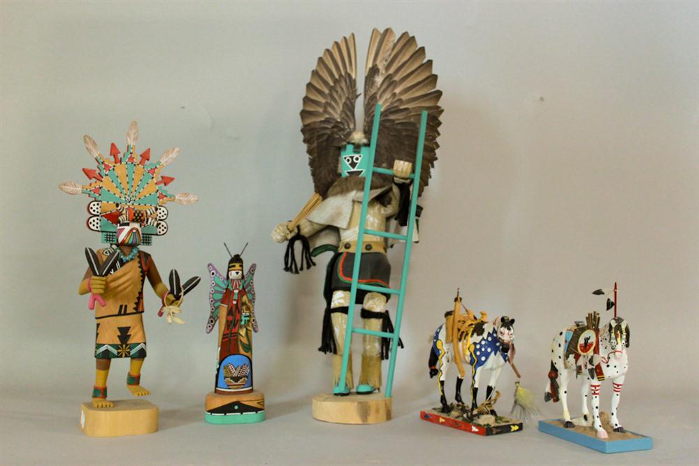 TWO LARGE KACHINA DOLLS TOGETHER 148342