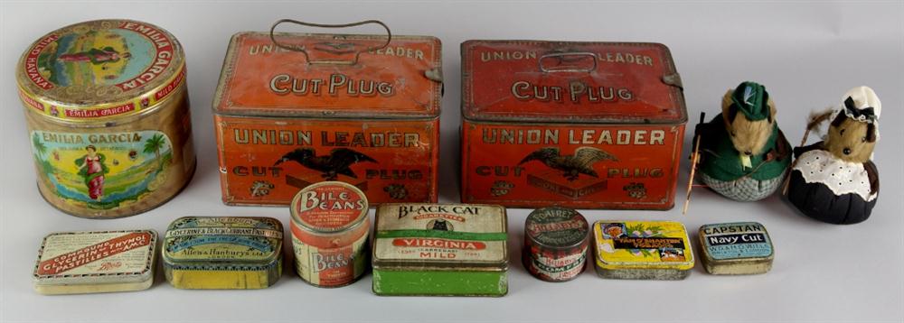 GROUP OF TEN TOBACCO TINS By Unicorn 148370