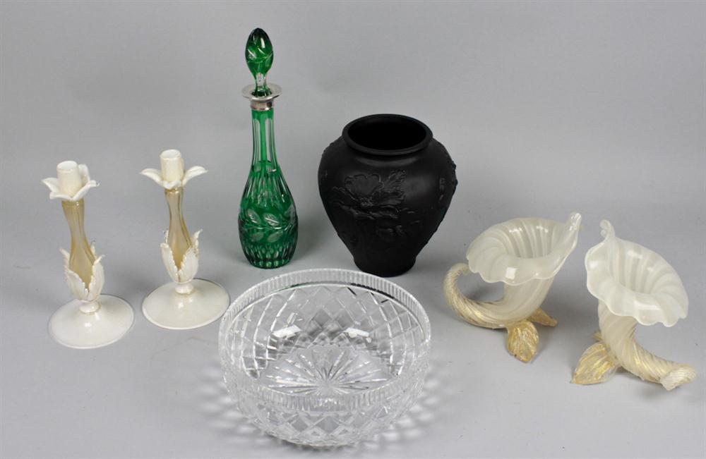 FOUR VENETIAN GLASS TABLEWARES 148376