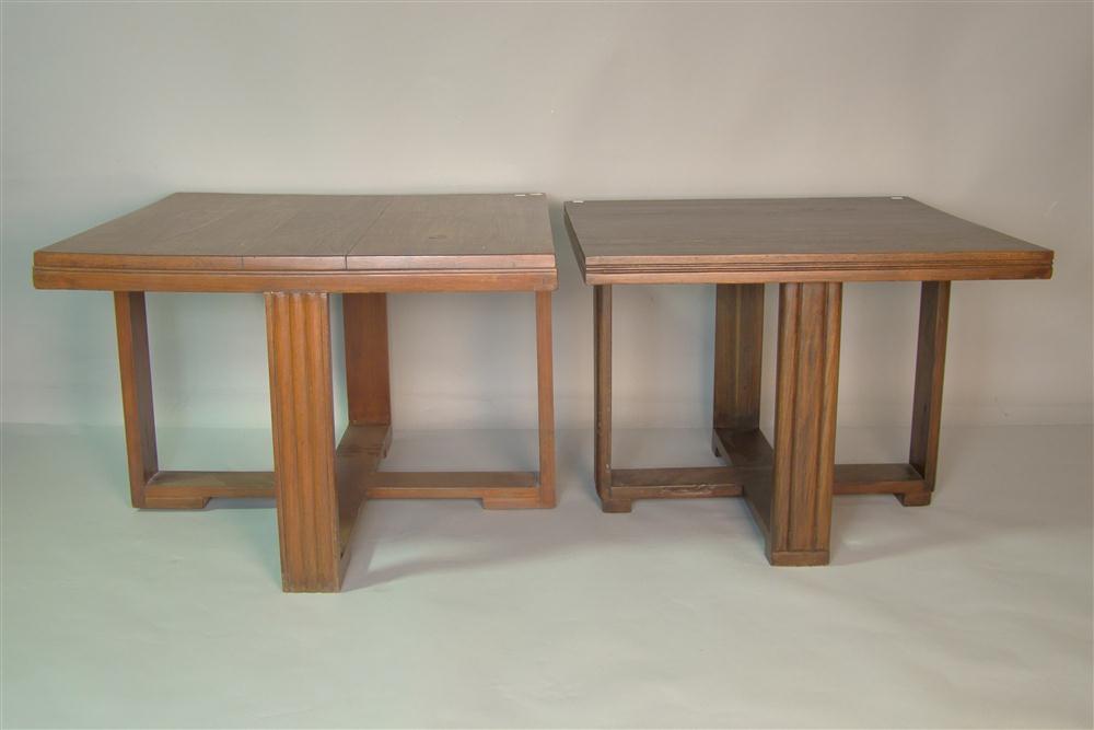 TWO SIMILAR DECO SQUARE TABLES 148395