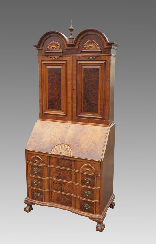 GEORGIAN STYLE DOUBLE BONNET SECRETARY 1483e6