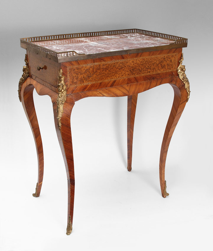 FRENCH LOUIS XV STYLE MARBLE TOP 1483e7
