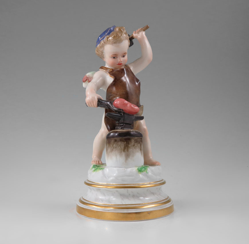 MEISSEN PORCELAIN FIGURE OF CUPID