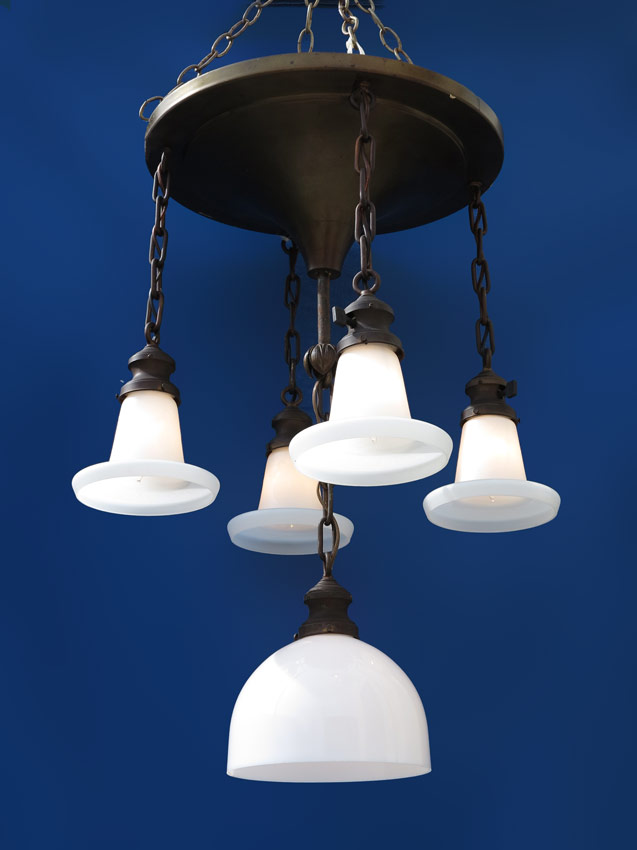 5 LIGHT HANGING LAMP WITH CAMEO 148435