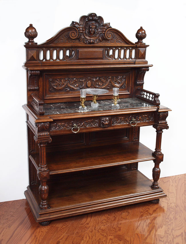 19TH CENTURY FRENCH WALNUT SERVER: