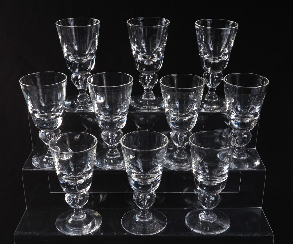 10 PIECE SET OF STEUBEN CRYSTAL 14845d