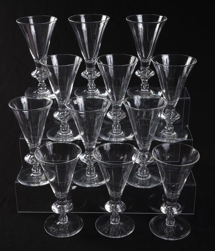 12 PIECE SET OF STEUBEN CRYSTAL 14845b