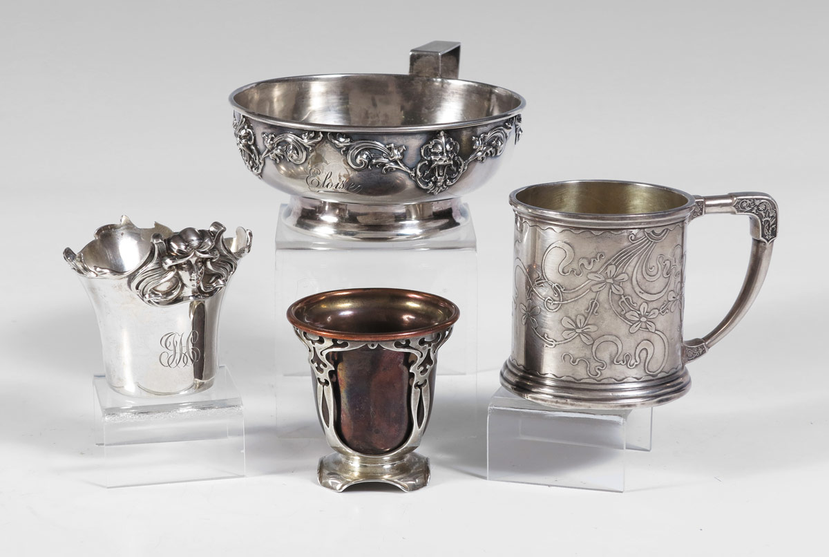 COLLECTION OF ART NOUVEAU STERLING 148486