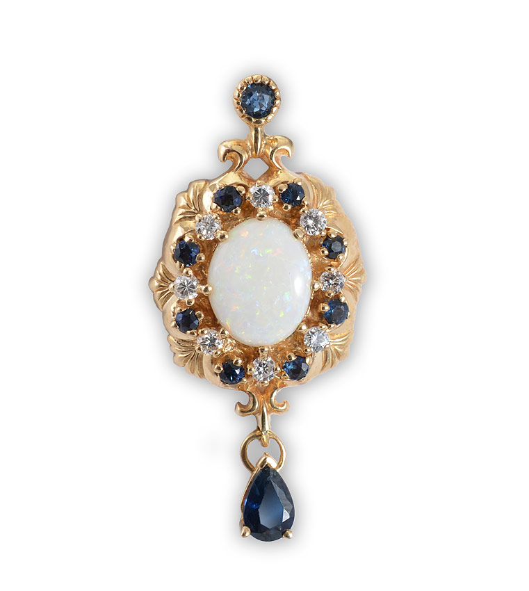 IGOR CARL FABERGE OPAL SAPPHIRE