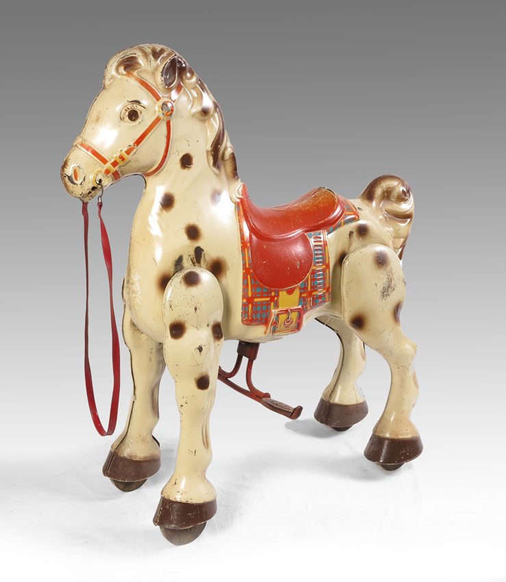 MOBO METAL CHILDS RIDING HORSE  1484a8