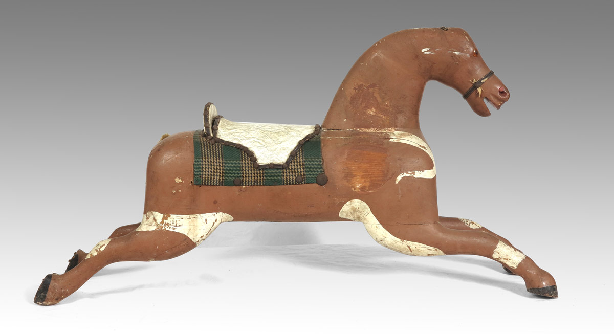 ANTIQUE CHILD S CAROUSEL HORSE  1484a9