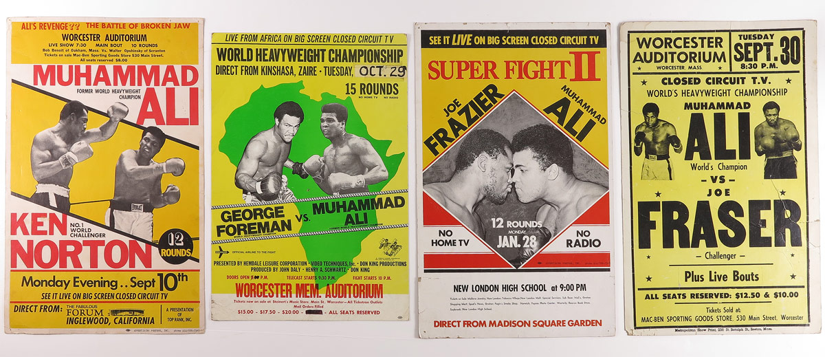 4 MUHAMMAD ALI ADVERTISING POSTERS  14852d