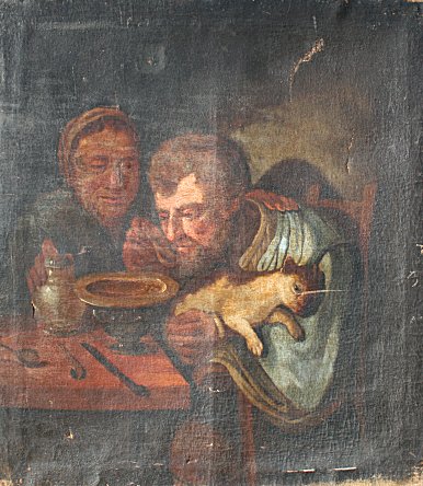 OIL CANVAS EARLY PAINTING AFTER 14854e