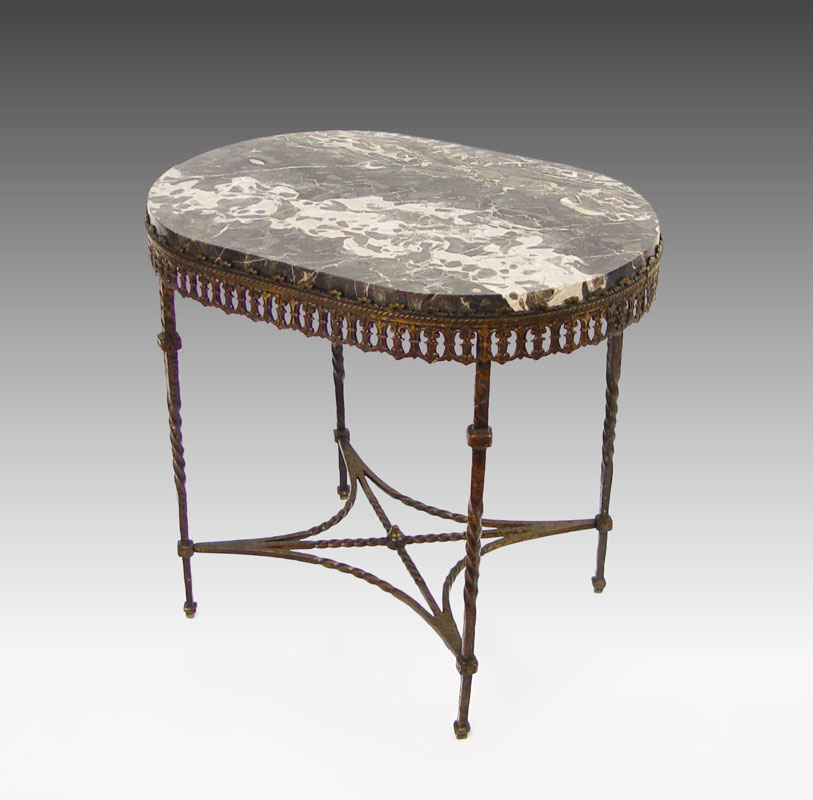 OSCAR BACH ERA MARBLE TOP TABLE