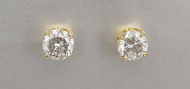 14K 1 60 CTW DIAMOND EARRINGS  148565