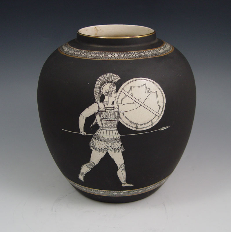 BASALTINE WARE VASE IN THE GRECIAN 1485ab