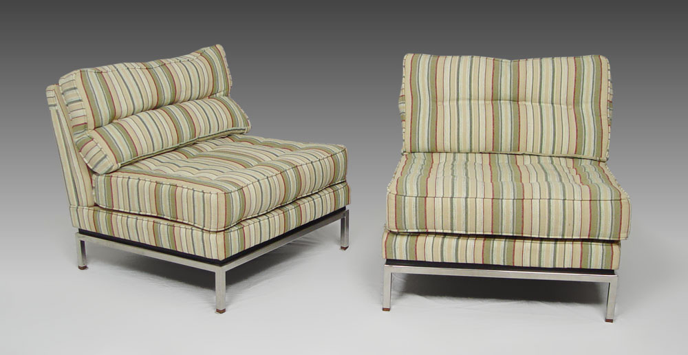 PAIR MID CENTURY DESIGN CHAIRS  1485ba