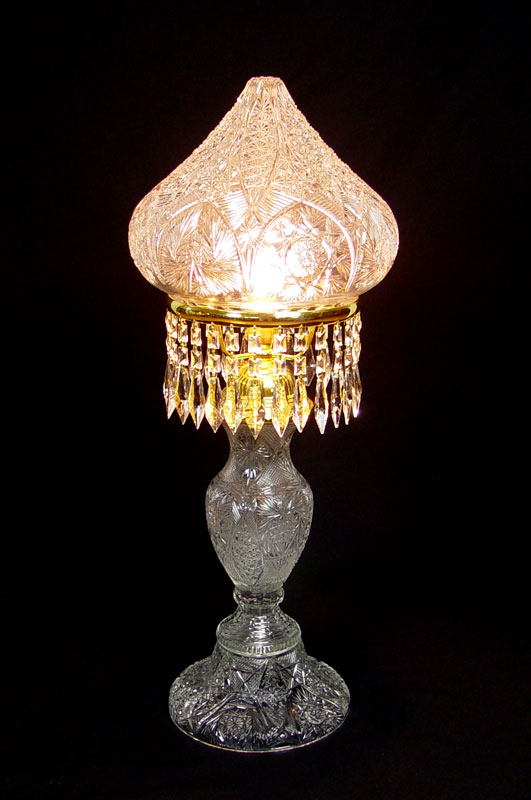 CONTEMPORARY BOHEMIAN PRESSED CUT GLASS