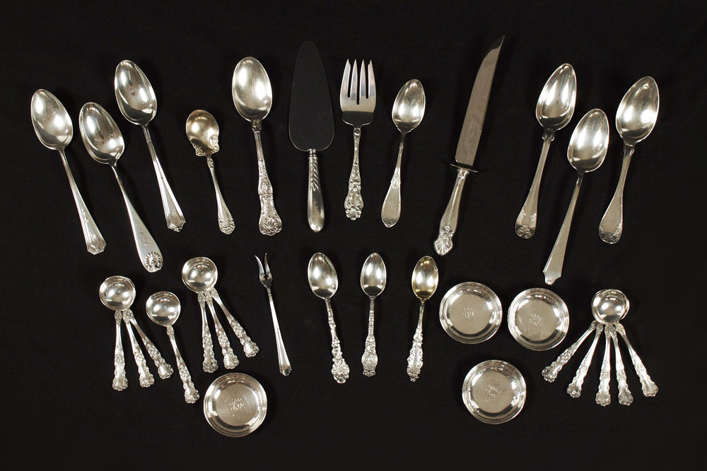 COLLECTION OF ESTATE STERLING FLATWARE  1486b9