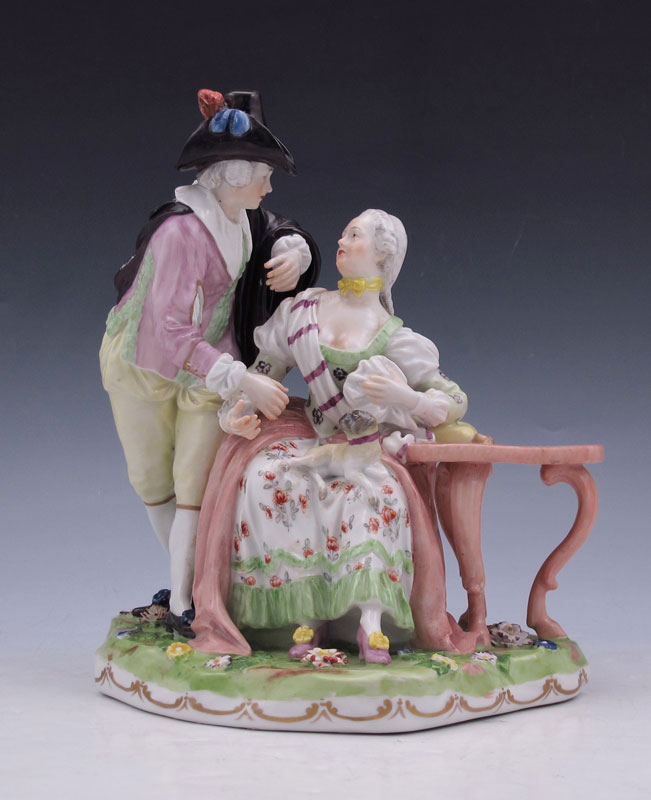 EARLY MEISSEN QUALITY PORCELAIN FIGURAL