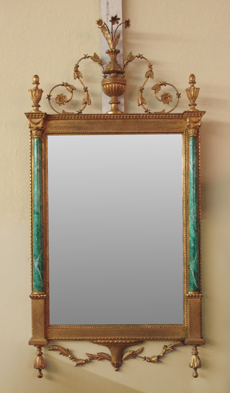 A FINE FRENCH LOUIS XVI STYLE MIRROR: