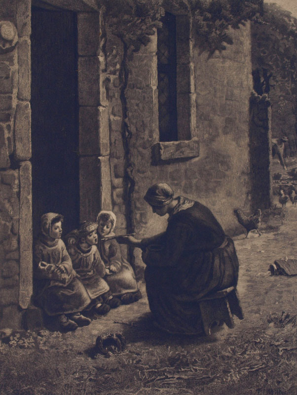 GENRE SCENE OF A MOTHER FEEDING