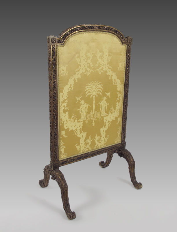 19TH CENTURY CARVED AND GILT FIRE 14878e