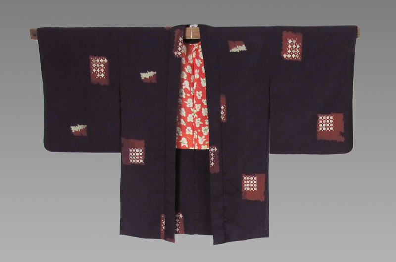 JAPANESE KIMONO: Jacket with red