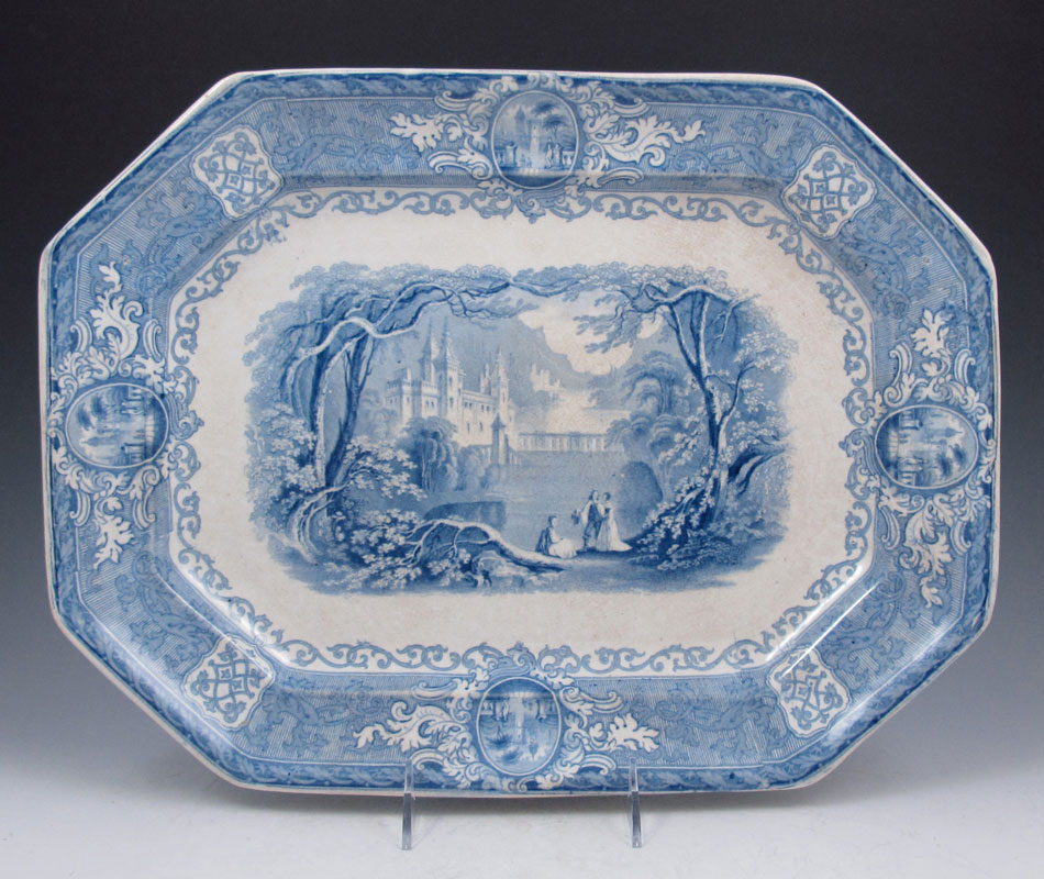 STAFFORDSHIRE PANAMA BLUE TRANSFERWARE 148838