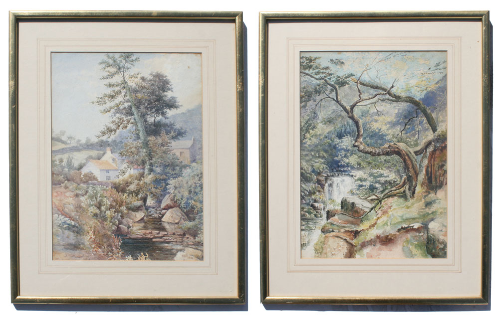 PAIR OF LATE 19TH CENTURY WATERCOLOR