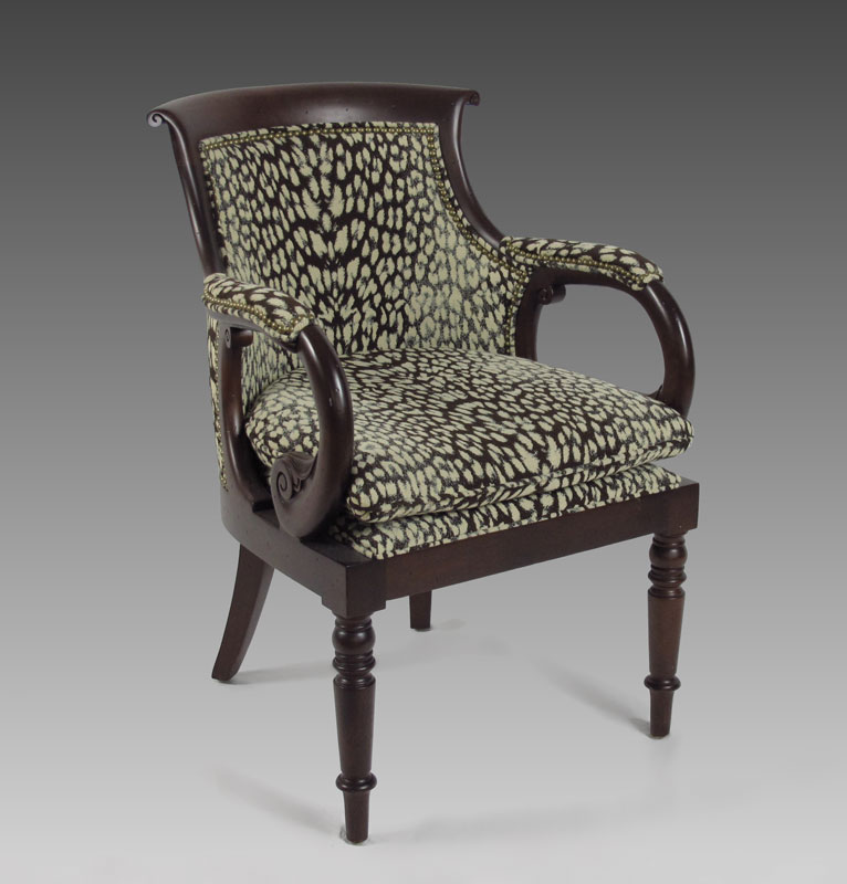 CONTEMPORARY CARVED SWAN ARMCHAIR