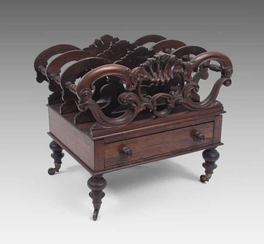 EARLY VICTORIAN CARVED ROSEWOOD 1488f4