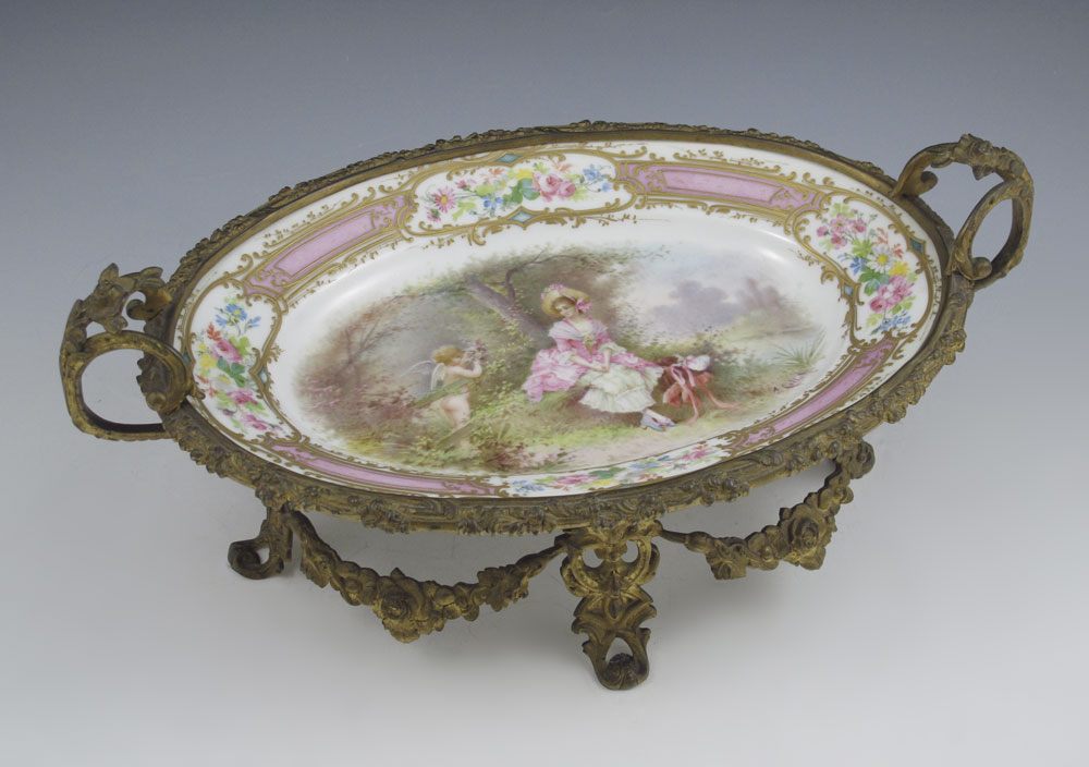 SEVRES HAND PAINTED ORMOLU MOUNTED 14899b