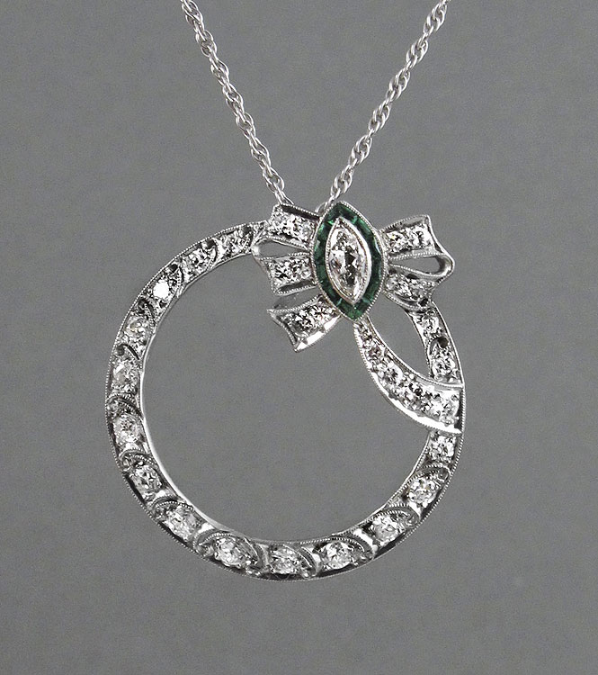 EDWARDIAN STYLE PLATINUM DIAMOND 1489a9