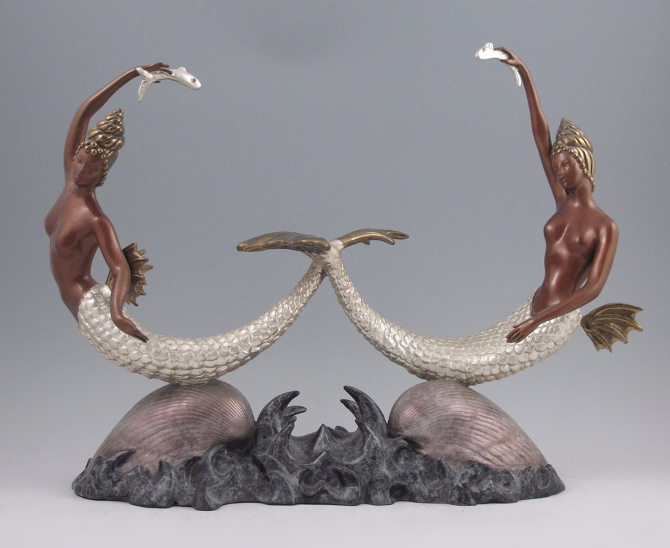 ERTE SIRENS BRONZE 11 1 2  1489ba