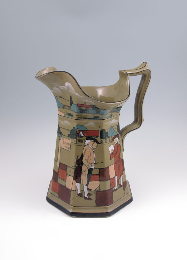 BUFFALO POTTERY DELDARE WARE PITCHER: