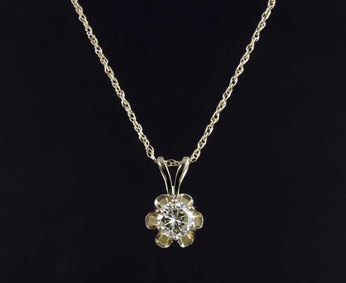 14K 66 CT DIAMOND PENDANT 14K 148a1b