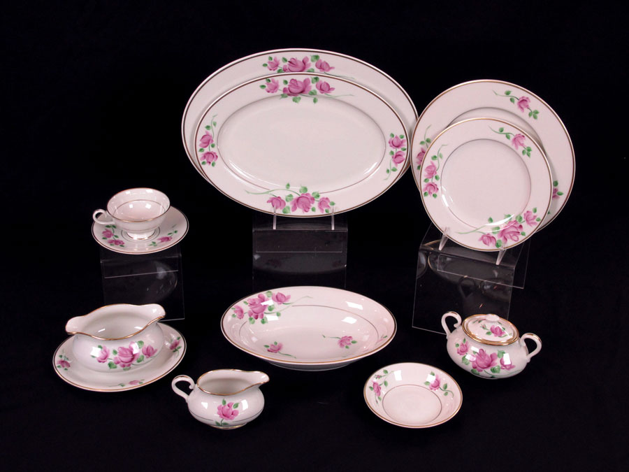 HAND PAINTED CHINA SERVICE BY KIRK: