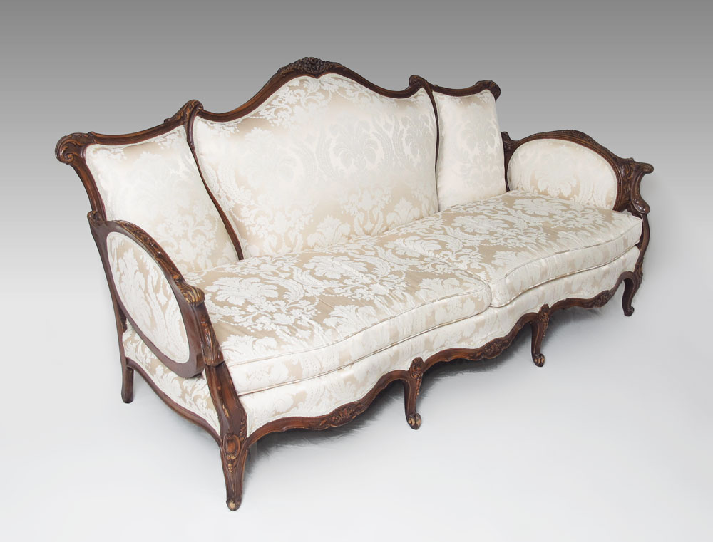 FRENCH STYLE CARVED SOFA: Carved