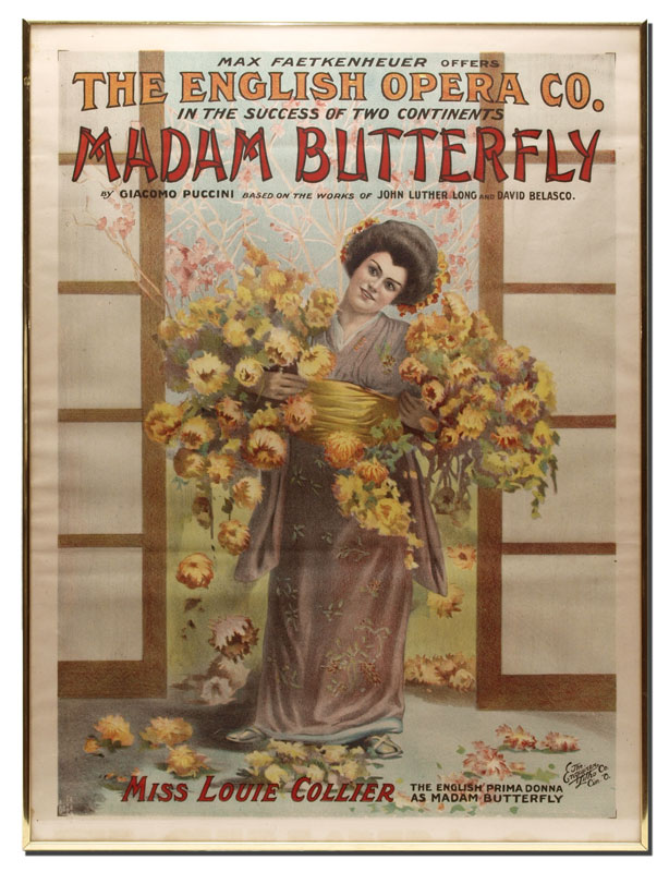 MADAM BUTTERFLY LITHOGRAPH POSTER: Early