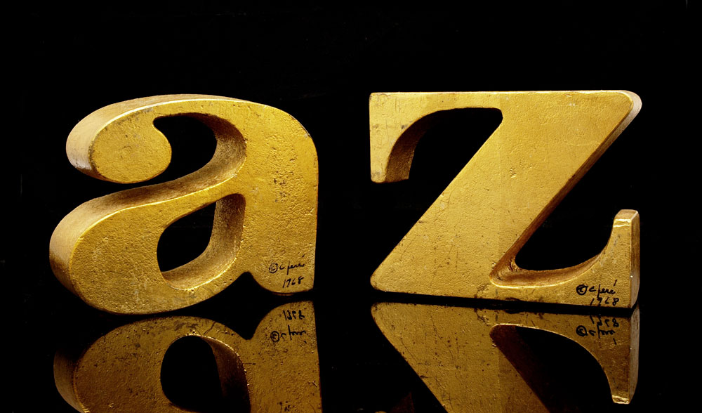 CURTIS JERE SIGNED A-Z BOOKENDS: