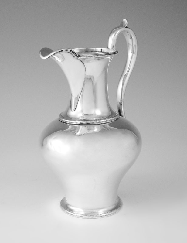 W.M. COIN SILVER PITCHER: Marked