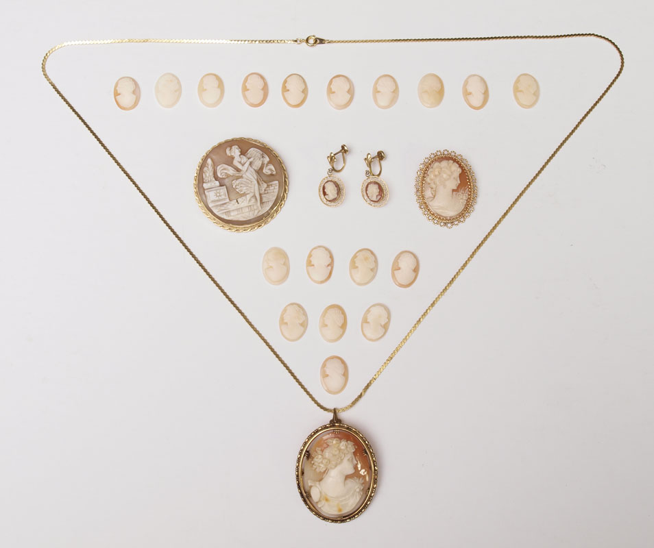CARVED SHELL CAMEO COLLECTION: