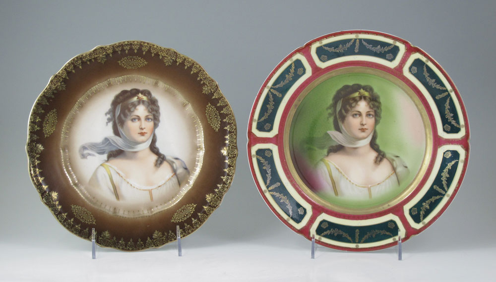 2 QUEEN LOUISE OF PRUSSIA PORTRAIT PLATES: