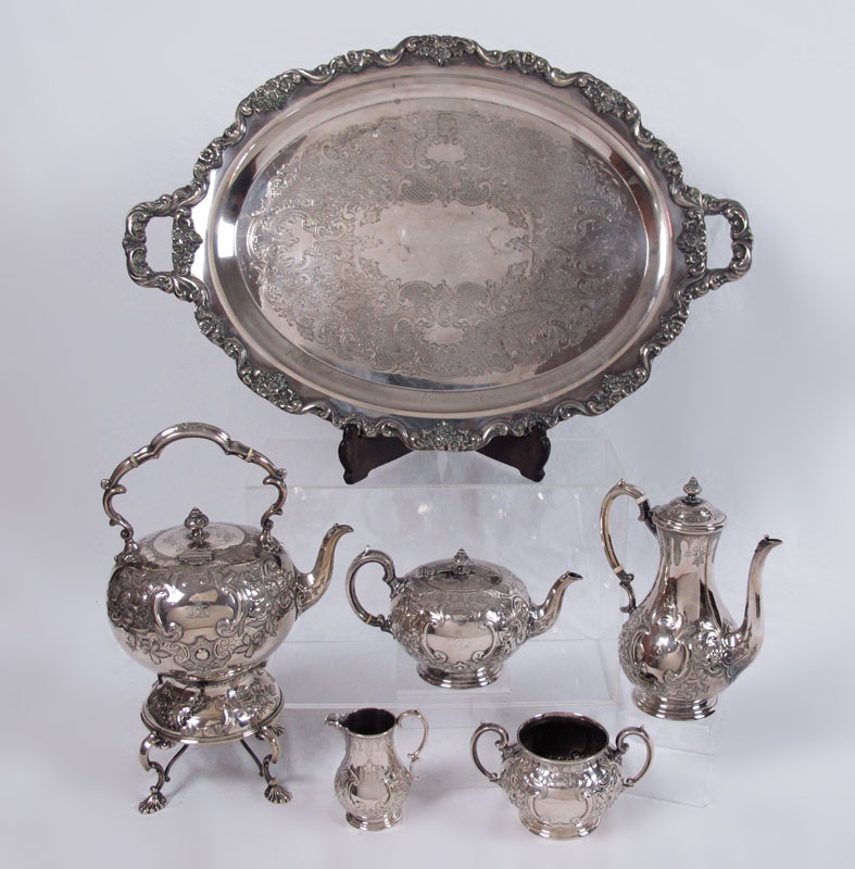 A GRAND SHEFFIELD SILVERPLATE TEA 148d14