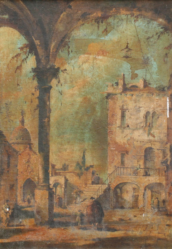 ITALIANATE LANDSCAPE WITH RUINS 148d31