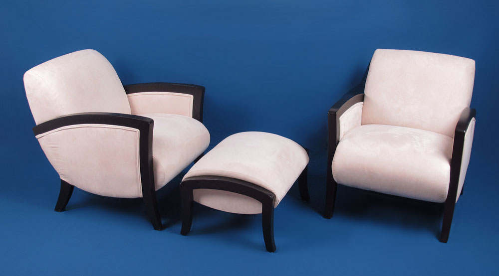 ULTRA MODERN ULTRA SUEDE EASY CHAIRS