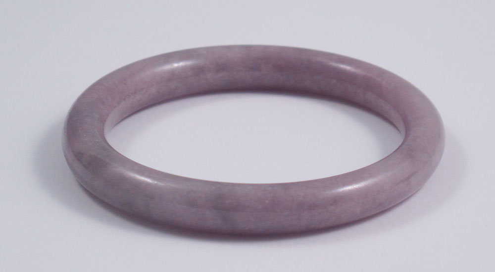 LAVENDER JADE BANGLE BRACELET: