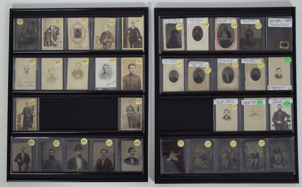 COLLECTION OF 35 CDV'S & TINTYPES:
