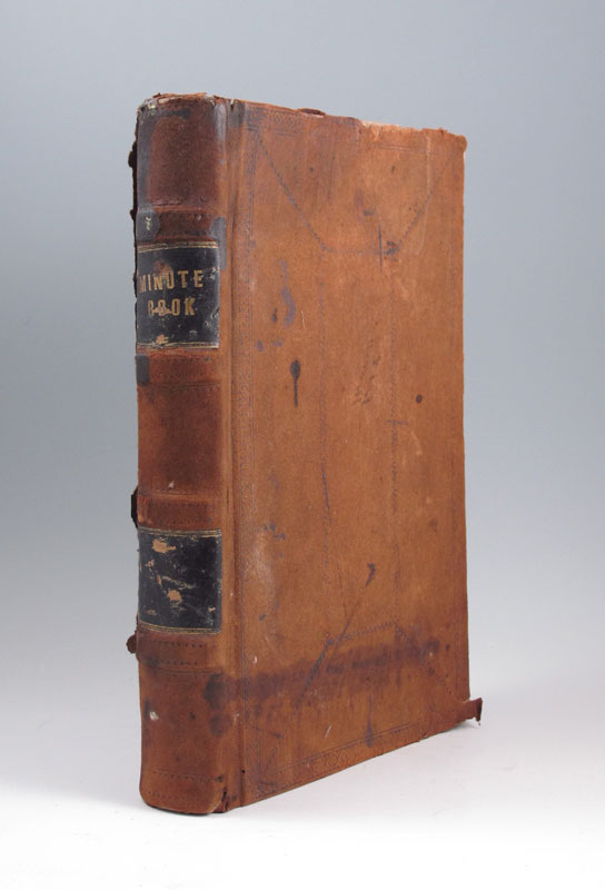 ODD FELLOWS 1856-1892 MINUTES LEDGER: